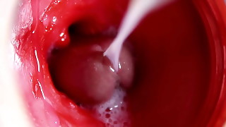 CAMERA INSIDE PUSSY: POWERFULL CUM IN PUSSY! BEST Internal ASMR in 4K MORE SPERM