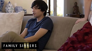 FAMILY SINNERS - Stepmom Bunny Madison Makes Her Stepson Ricky Spanish Feel Better After His Break Up
